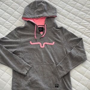 Heather Gray and Pink Women's Hoodie